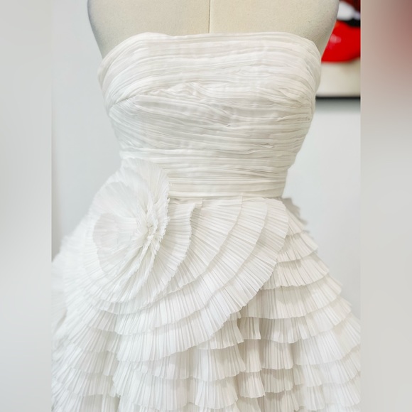 AJE Expressive tiered pleated organza mini dress - Picture 6 of 10